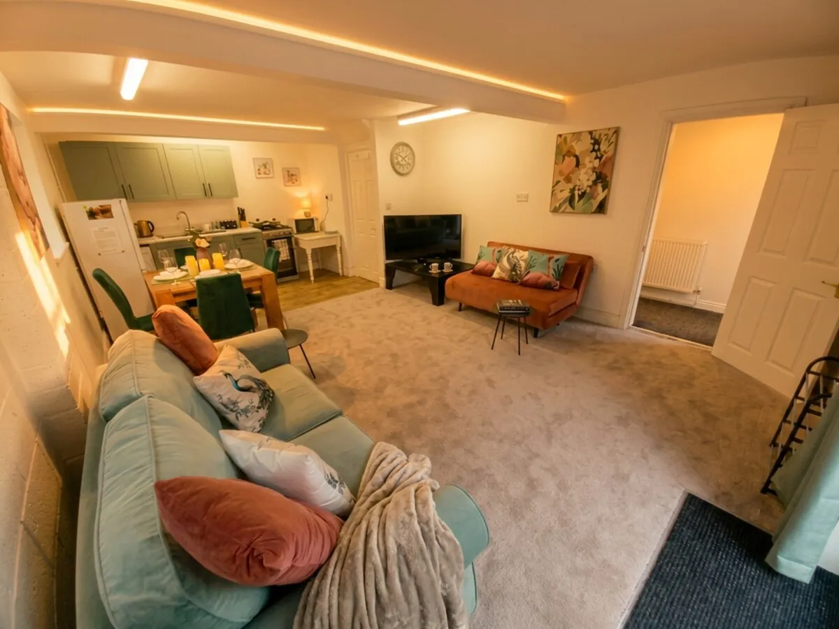 Open-plan lounge and kitchen